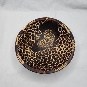 African Kenya Hand Carved Small Wood Bowl